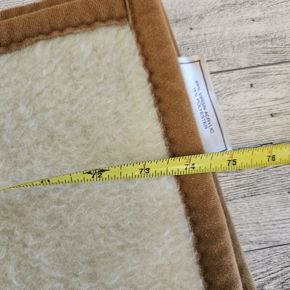 Biederlack Vintage Dancing Teddy Bear Acrylic Blanket Made in USA 54" x 72" - Picture 10 of 12